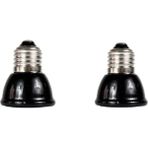 Kesoto 2 Adet Kızılötesi Seramik Verici Isı Lambası Sürüngen Üreme Isıtıcı Lambası 40 W + 60 W (Yurt Dışından)