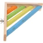 Kesoto Pet Bird Parrot Hamster Ahşap Merdiven Kafesi Levrek Standı Platformu Kafes Parçaları Renkli (Yurt Dışından)