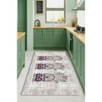 Kessy Home Studio Baykuş Temalı Mutfak Halısı Dijital Baskı Kaymaz Taban Halı Makinede Yıkanabilir Halı Koridor Halısı