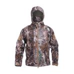 Ketamyy Erkek Taktik Camo Ceket Su Geçirmez Softshell Polar Astar Sonbahar Kış Açık Trekking Avcılık Dağcılık Yağmur Geçirmez Kapüşonlu Mont, Büyük Ağaç Kamuflaj, 3XL