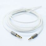 Ketdirect 10 cm/50 cm/100 cm/150 cm/200 cm gümüş gümüş kaplama altın kaplama tasarım için 3,5 mm fiş 2,5 mm fiş Auto AUX Stereo-Audio-kablo kulaklık kablo Apple, Android akıllı telefon, tablet ve MP3-Player 100cm(3ft)