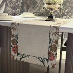 Keten Asil Desen Runner 40X140 Cm