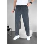 Keten Pantolon Hambez Alt Eşofman Rahat Kalıp Büyük Beden Ham Bez UNISEX%100 Pamuk Relaxed Beden Aralığı M-6xl - Siyah - Açık