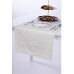 Keten Runner Leke Tutmaz Kumaş Krem 40x140 - 40 x 140 cm