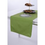 Keten Runner Leke Tutmaz Kumaş Yeşil 40x140 - 40 x 140 cm