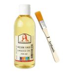Keten Yagi 250 Ml 1 Adet Ve Zemin Fircasi Resim Yagi Monalisa Rafine Bezir Yagi Yagli Boya Incelticisi Yagli Boya Yardimci Malzemesi