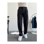 ketench Erkek Pileli Baggy Beli Lastikli Kumaş Pantolon-Siyah() E1010