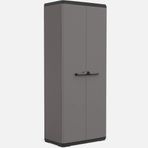 Keter Piu 3 Raflı Çok Amaçlı 166x68x39 cm Gri Plastik Dolap