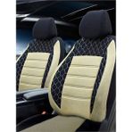 Kethline Opel Corsa Elegance Uyumlu Bej Oto Koltuk Kılıfı (Tam Takım Ön Arka Araç Koltuk Kılıfı)