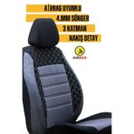 KETHLİNE Renault 9 Reno Broadway Uyumlu GRİ Oto Koltuk Kılıfı (Tam Takım Koltuk Kılıfı)