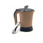 Kettle Elektrikli Mini Su Isıtıcı Kahve Makinesi Karıştırıcı Kaşık 600 ML kahverengi