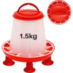 Kettler 1pc 1.5kg/3l Kümes ları Otomatik Içici Kova Tavuk Besleyici Namlu Su Kovası Bıldırcın Bıldırı Içme Çiftliği Tavuk Kümesi Su Tedariki: 1.5kg Besleyici Kovası (Yurt Dışından) - Renkli