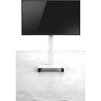 Kevega Tekerlekli Televizyon Ünitesi & Standı Beyaz 32''–75'' Inç Ekran (80 Ekran – 165 Ekran)