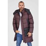 Kevin Erkek Kapşonlu Şişme Parka Bordo