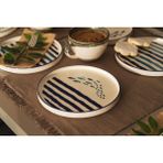 Kevin Seramik Hand Made Marin Serisi Özel Tasarım Pasta Takımı 6 Kişilik