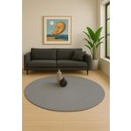 KEVLİNE Kevline Home Modern Dekoratif Halı Kaymaz Taban Yıkanabilir Salon Halısı Yuvarlak Halı