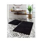 KEVLİNE Yıkanabilir Kaymaz Taban Banyo Klozet Takımı 2' Li Set 50x80-50x40