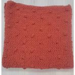 Kevser Nur Tuhafiye Puffy Bebek Battaniyesi - Kiremit - 100 x 100 cm