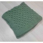 Kevser Nur Tuhafiye Puffy Bebek Battaniyesi - Yeşil - Bej - 100 x 100 cm