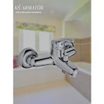 Kevser Su Armatürleri Delta Mix Banyo Batarya Gümüş