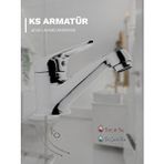 Kevser Su Armatürleri Lavabo Baratya Krom Gümüş