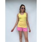 Key Moda Kadın Fitilli Atlet - S - M - Açık Sarı