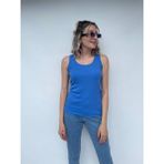 Key Moda Kadın Fitilli Atlet - S - M - Mavi