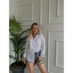 Key Moda Kadın Gömlek Beyaz - S
