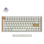 Keychron K2 He White İngilizce Special Edition Beyaz Rgb Manyetik Switch 2.4 Ghz Kablosuz Ahşap Kenarlı İngilizce(K2h-Q1) Klavye