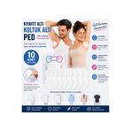 Keyfi Sepet 10 Adet Kıyafet Altı Koltuk Altı Ter Pedi Yapışkanlı Unisex Terleme Önleyici Ped