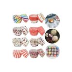 Keyfi Sepet 100 Adet Renkli Muffin Cupcake Kalıpları Kek Kapsülü Cupcake Muffin Kağıdı