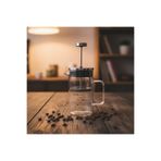 Keyfi Sepet French Press Kahve Demleme Potu 300 ML Cam Bitki Çayı ve Filtre Kahve Demleyici Paslanmaz Çelik Kapaklı