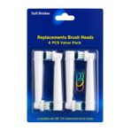 Keyfi Sepet Uyumlu Yedek Diş Fırçası Başlığı 4’lü Paket | Soft Bristles Hassas Temizlik
