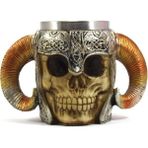 Keyfim Shop Boynuzlu Viking Kuru Kafa Kupa