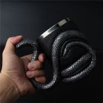 Keyfim Shop Cobra Tasarımlı Kupa 3D Oyma Paslanmaz Çelik Kupa