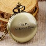 Keyfim Shop Kişiye Özel Retro Vintage Köstekli Cep Saati