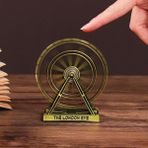 Keyfim Shop Vintage Metal Ingiltere London Eye Biblo Antik Bronz 10 cm