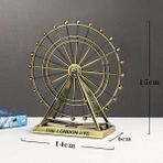 Keyfim Shop Vintage Metal İngiltere London Eye Biblo Antik Bronz 15 cm