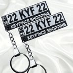 Keyfince Shopping Kişiye Özel Türk Bayrağı Detaylı Pleksi Plaka Anahtarlık Araba Oto Motosiklet Premium Çelik Zincirli Anahtarlık Hediye Süs Numaratör Parlak Siyah Renk - Türk Bayraklı Plaka Anahtarlık
