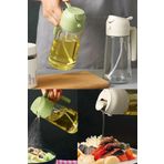keyfisepet en keyifli sepet Püskürtmeli Sprey Yağdanlık Cam Şişe 550ml Airfryer Sprey Yağlık Sirkelik