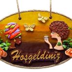Keyifli Kadınlar El Yapımı Hoşgeldiniz Yazılı Kapı Süsü