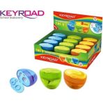 Keyroad 3 Delikli Kalemtıraş 12'li Kutu - Renkli