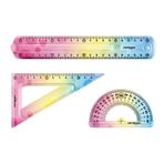 Keyroad Flexıble Renkli Çizim Seti (20 Cm Cetvelli) Esnek Çizim Seti