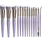 Keys to beauty Professional Lüx Makyaj Fırça Seti Lila - Makyaj Çantalı