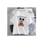 Keywest Kids Oturan Mickey Mouse Baskılı Oversize Unisex Çocuk T-shirt