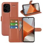 Kezaizhe Xiaomi Redmi Note 13 Pro+ Cüzdan için Kapaklı Kılıf PU Deri Manyetik Koruyucu Cep Telefonu Kılıfı Redmi Note 13 Pro Plus 5G Folio Kitap Kapağı (Kahverengi)