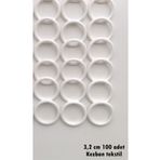 Kezban Tekstil 1.kalite Lif Halkası - Plastik Halka 3.2 Cm (100 Adet)