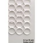 Kezban Tekstil 1.kalite Lif Halkası - Plastik Halka 3.2 Cm (50 Adet)