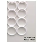 Kezban Tekstil 1.kalite Lif Halkası - Plastik Halka 4.5 Cm (50 Adet)