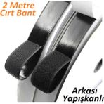 Kezban Tekstil Arkası Yapışkanlı Cırt Bant 2 cm x 2 M Siyah Cırt Cırt